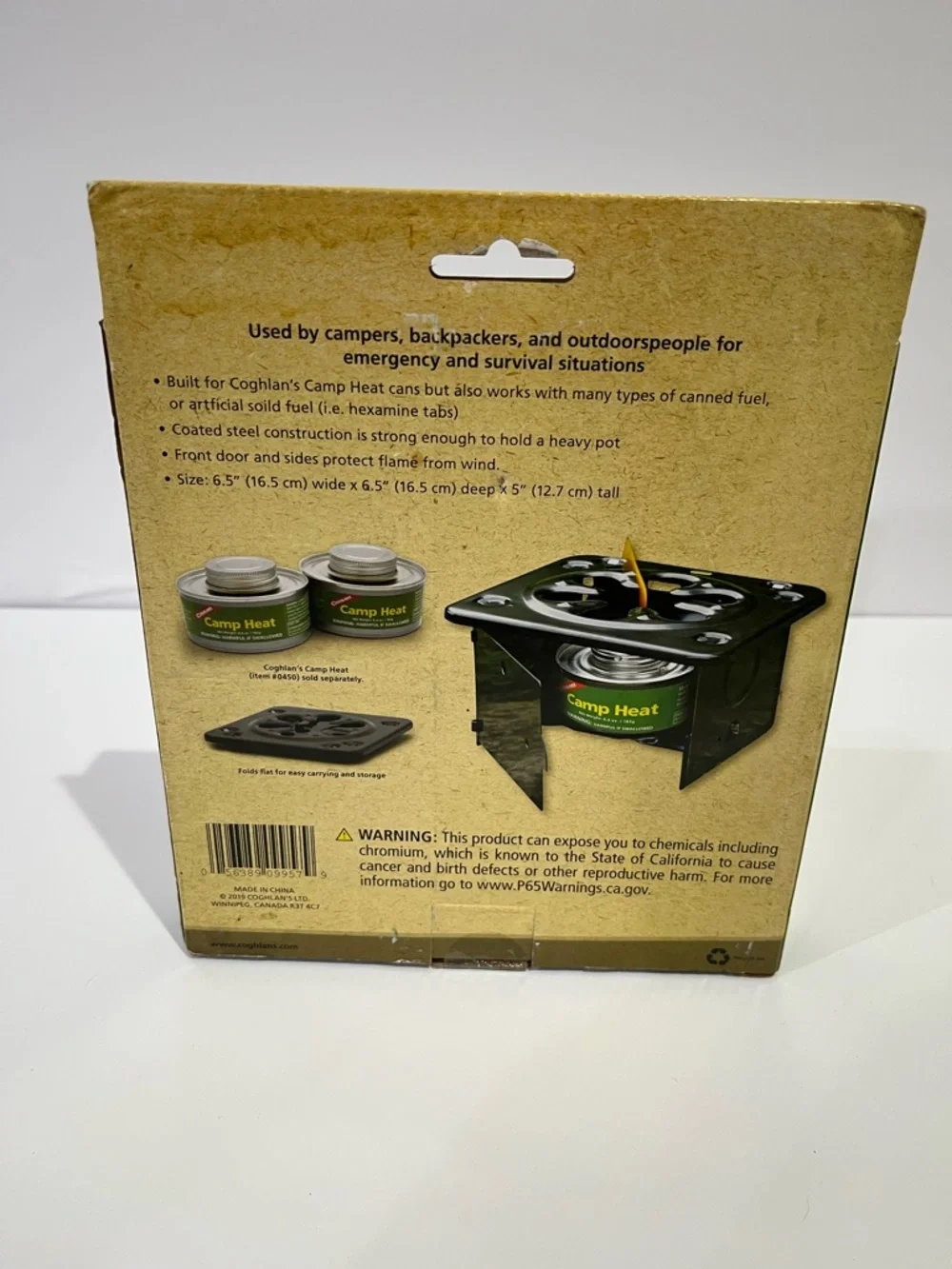 Folding Stove - Black and Green